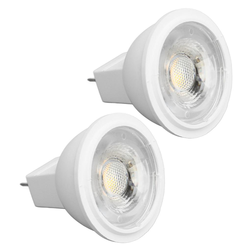 2Pcs MR11 Light Bulb High Brightness 3W 110V Faster Heat Dissipation GU4 Spotlight Bulbs for