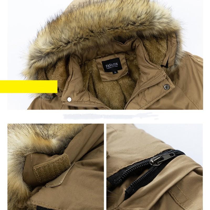 Зимний толстый кардиган, мужская уличная куртка, одежда, парка, съемная толстовка с капюшоном, стеганая куртка