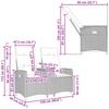 Liege Bank with Table Black 126 x 65 x 112 cm Poly Rattan