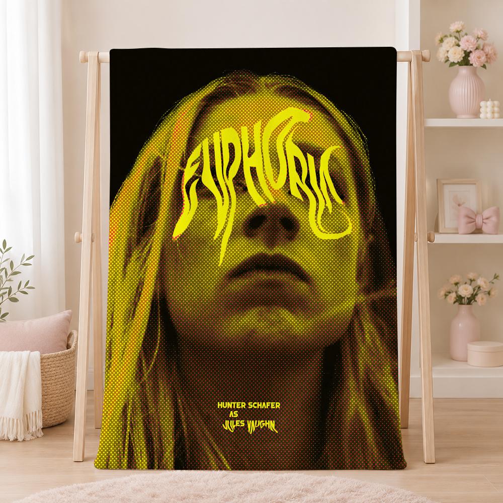 Популярный сериал E-EuphoriaS Летний фланелевый плед Мягкий Антистатический Стирка Разрешена Безопасен для Детей Диван Кровать
