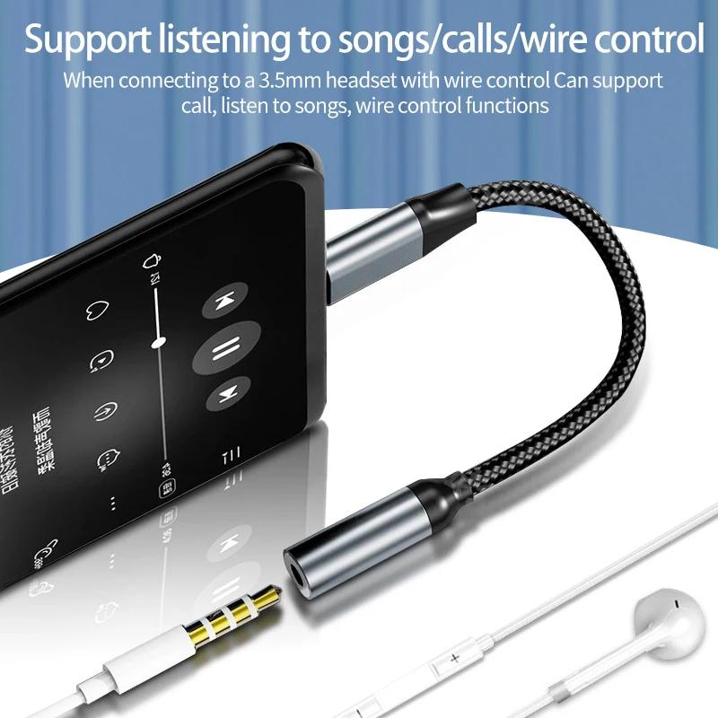 Адаптер-кабель USB Type C на 3,5 мм AUX, USB C на 3,5 мм гнездо для наушников, для iPhone 17 16 15 Huawei Xiaomi