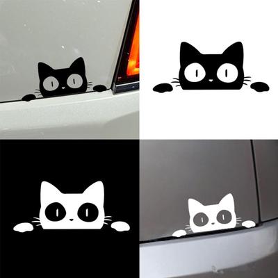 Светоотражающие выглядывающие кошки животные стайлинга автомобилей декоративные наклейки авто наклейки на окна