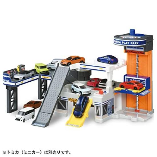 TAKARA TOMY Tomica Раскладывающийся и Убирающийся Игровой Парк Мини-Машинка Игрушка 3 и Давайте Играть! (Возраст вверх)