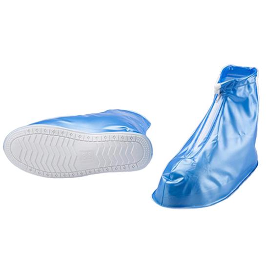 1 пара чехлов для обуви из ПВХ от дождя, удобная женская обувь с застежкой-молнией, ботинки, бахилы