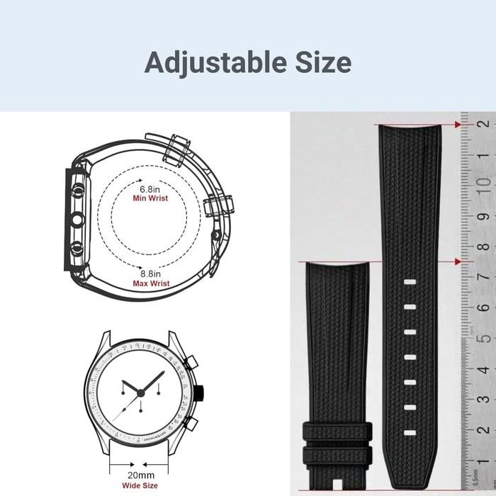 [Signmetu] 20mm Watch Band for Omega X Swatch Speedmaster MoonSwatch (1332-Beige)
