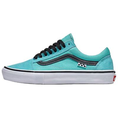 Old Skool Skate Удобные Универсальные Низкие Кеды для Скейтбординга Женские Кроссовки Синие Черные VN0A2Z32H44