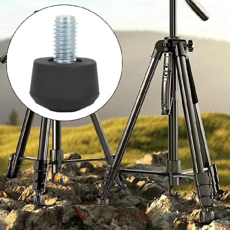 Universal Anti-slip Rubber Foot Pad Feet Spikes for Tripod Monopods 3/8inch Screw Thread Fearure Enhances Stability