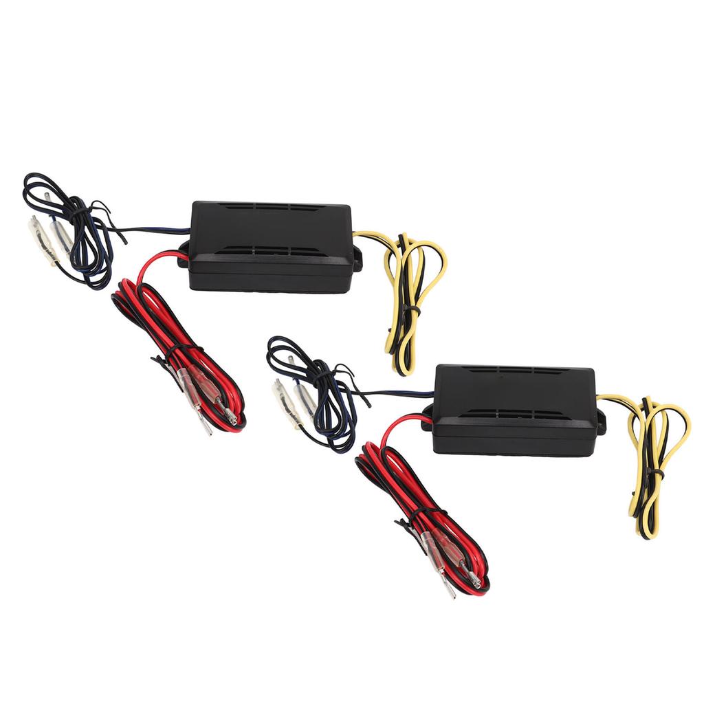 2 Pcs 2 Way Speaker Crossover Car Audio Passive Frequency Divider 12V Improve Bass Sag Sound
