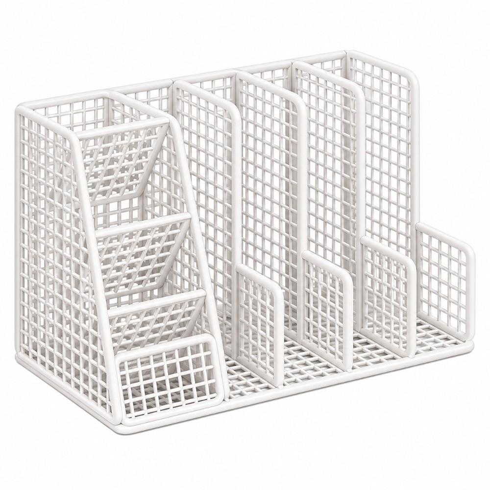 Multipurpose Metal Desktop File Folder Iron Mesh Document Storage Rack Document Organization