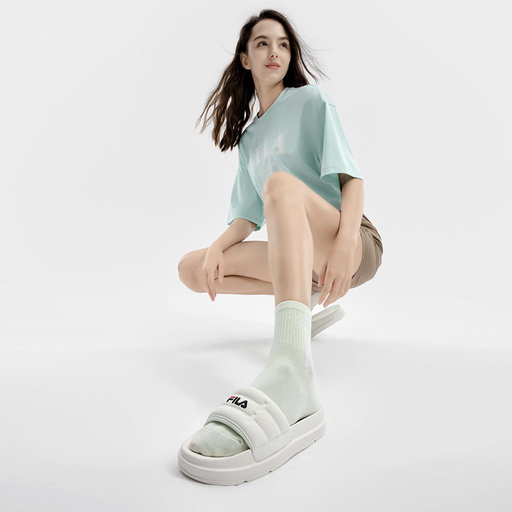 Fila Drifter Модные Универсальные Повседневные Сандалии Слипоны Женская Обувь Белый F12W422502FSW