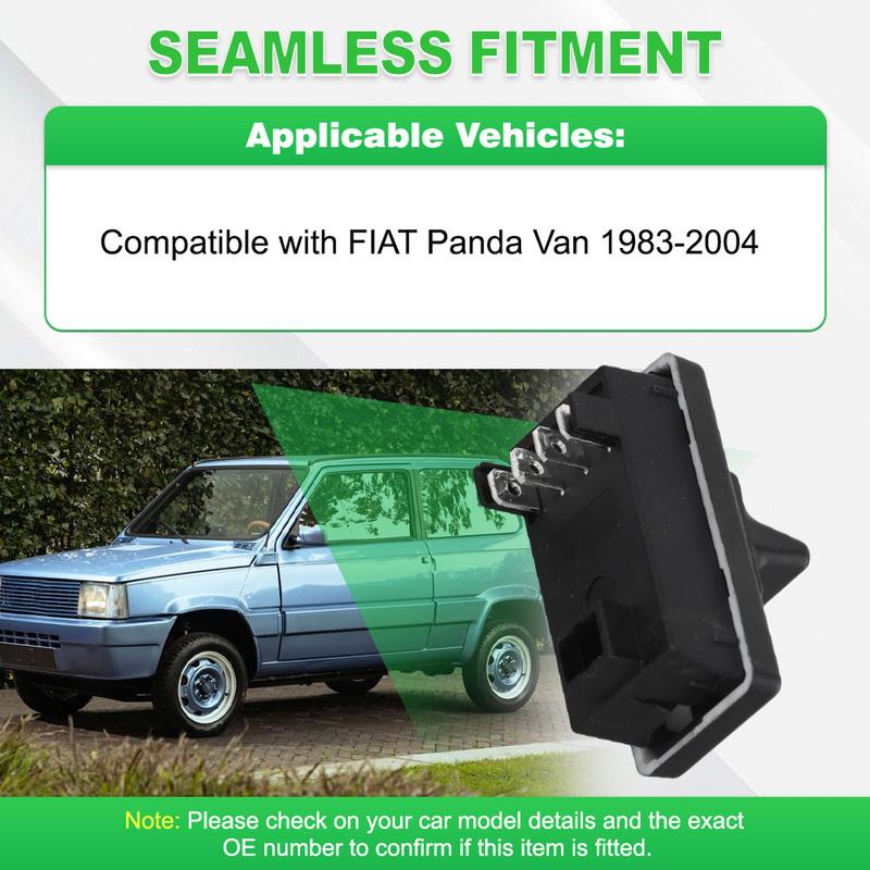 Переключатель фар Управление светом для FIAT Panda Van 1983-2004 Черный 4-контактный Переключатель управления фарами 7550639 42025010