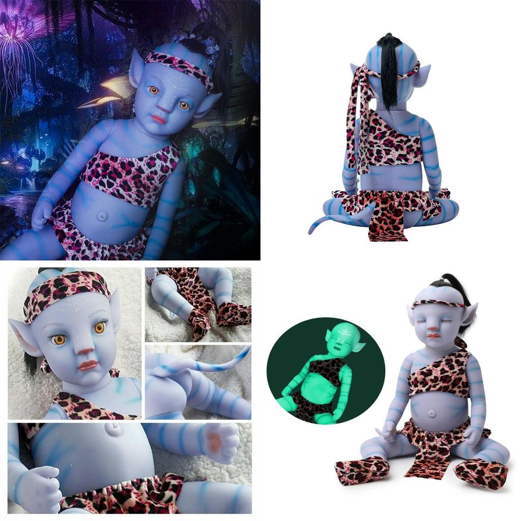 Светящаяся кукла-аватар Невероятно реалистичный реборн-младенец 12 дюймов