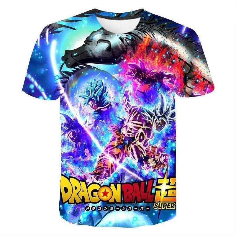 Новая футболка для косплея Dragon Ball Super Goku Super Saiyan God Мужская Женская 3D Печать Аниме Графическая Футболка Повседневные Топы с коротким рукавом Для фанатов