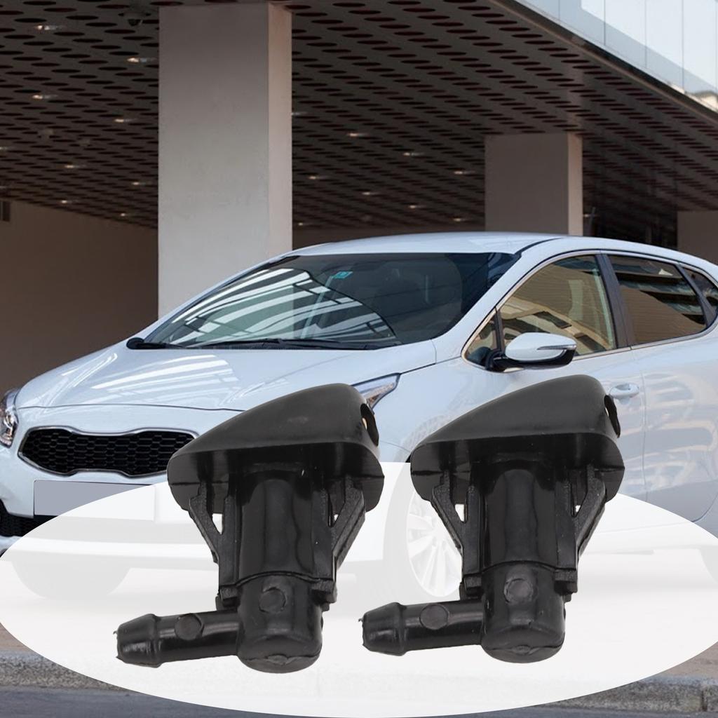 2Pcs Car Windscreen Washer Jet Spray Nozzle For Hyundai For Tucson 986302E100 Dual Holes Windshield Nozzle Water Spray Jet