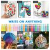 New 18 Colors Acrylic Marker Pens Set Permanent Paint Waterproof For Wood Stones