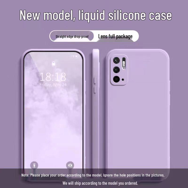 Силиконовый чехол Redmi Note 10 однотонный с полным покрытием и защитой от падений