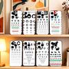 Eye Chart Phone Case For iPhone 17, 16,15,14,13,12,11 Plus,Pro Max, Others Soft Black Cover