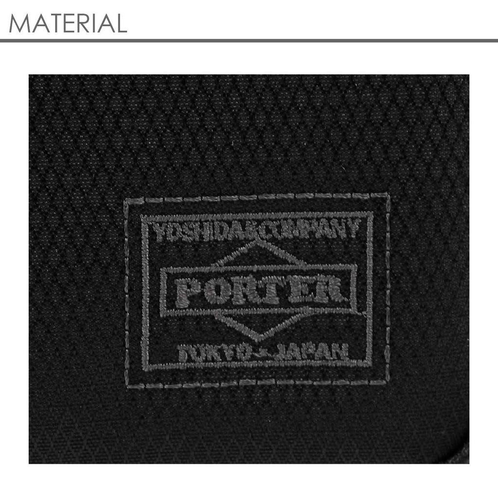 Porter DILL Длинный кошелек на молнии 653-09111 Черный, CORDURA Ripstop, Сделано в Японии