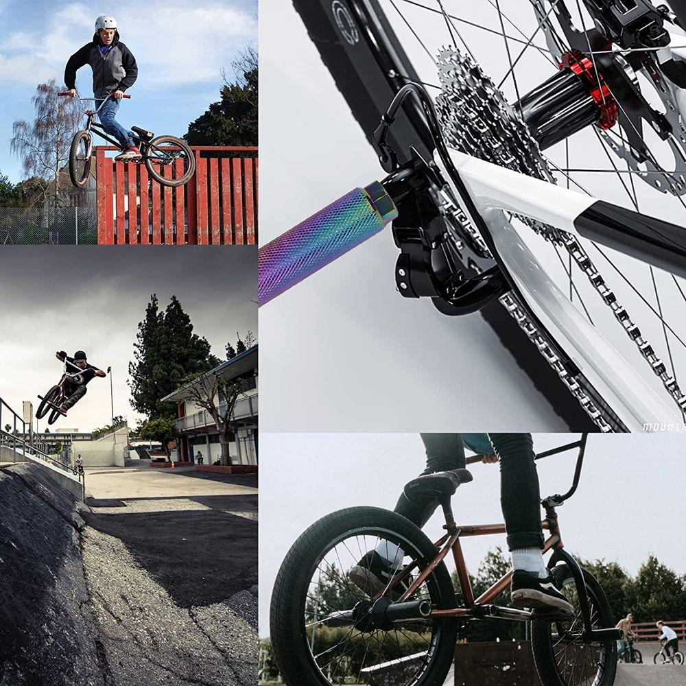 Anti-Skid BMX Pegs Aluminum Zinc Zinc Alloy Bike Pegs Cycling Stunt Pegs Bicycle Pedals Bike Footrest Lever
