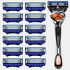 Мужская ручная бритва Gillette Fusion5 с гладкой головкой с 5 лезвиями и устойчивой к ветру конструкцией