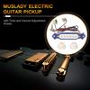 Звукосниматель для электрогитары, готовый к установке, набор звукоснимателей для гитары с разъемом 6,35 мм, ручками регулировки громкости и тона