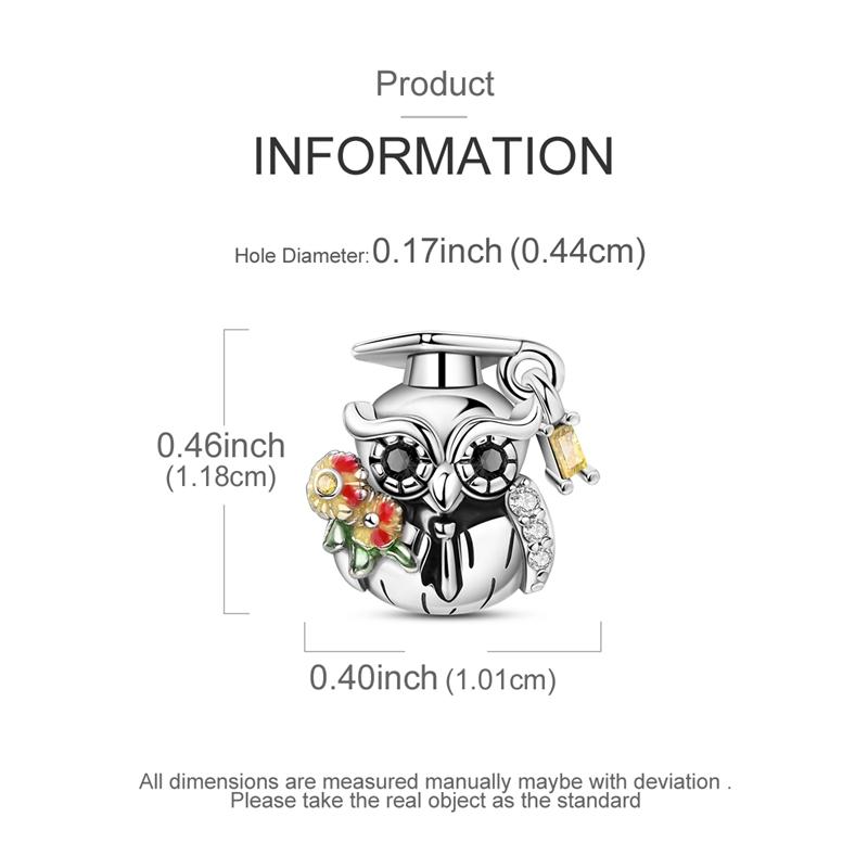 925 Silver Beads Bear Guinea Pig Owl Bee Sheep Dangle Fit Original Bracelet Making For Woman Jewelry DIY Gift