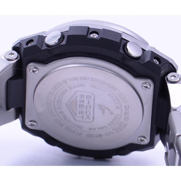 Casio G-SHOCK GST-W110D-1A9JF [G-STEEL] Круглые часы Серебряный Нержавеющий Цифровые Аналоговые