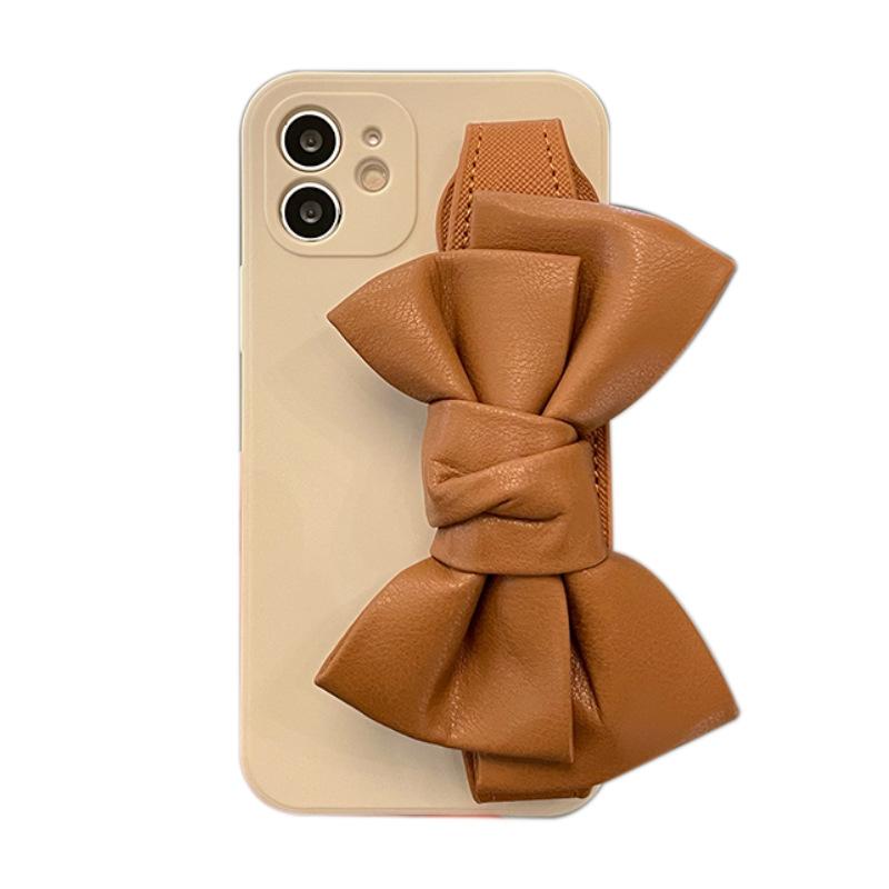 Кожаный ремешок-браслет с бантом для iPhone 11 Pro Max / 11 Чехол для iPhone 11 111/8p мягкий 11