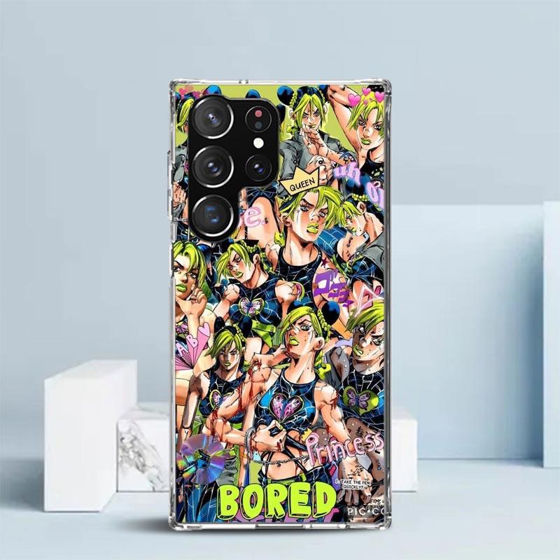 Чехол для телефона JoJo's Bizarre Adventure Джолин Куджо для Samsung Galaxy S24 S25 Edge S26 Ultra S22 S23 Plus S21 + S20 FE Мягкий ТПУ Задняя панель