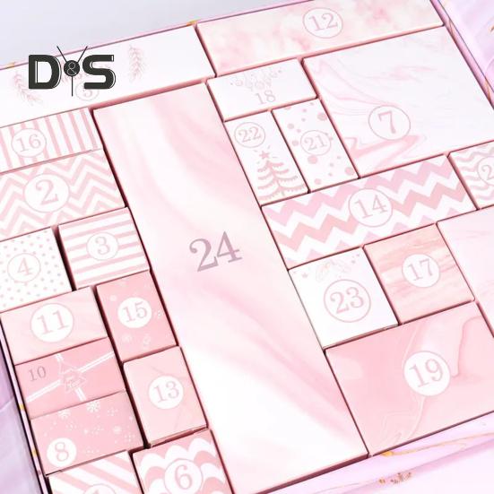 DIY Christmas Advent Calendar Boxes 2024 Empty Box To Fill 24-Day Christmas Countdown Calendar Make Fill Your Own Christmas Gift Box