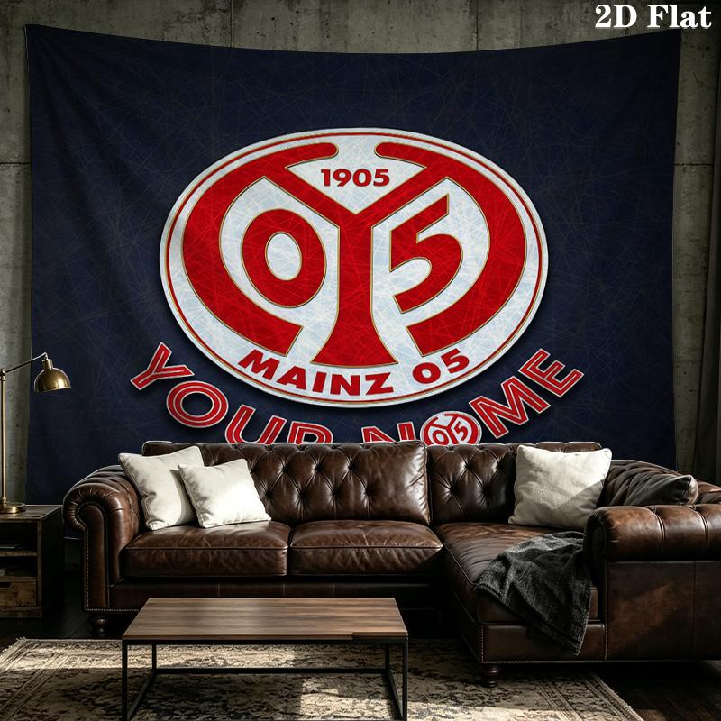 Custom Name Mainz 05 Printed Tapestry – Wall Hanging for Bedrooms, Dorms, and Home Decor