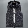 Батал S-8XL Зимние безрукавки парки Мужская верхняя одежда Мода Мужской теплый жилет с капюшоном