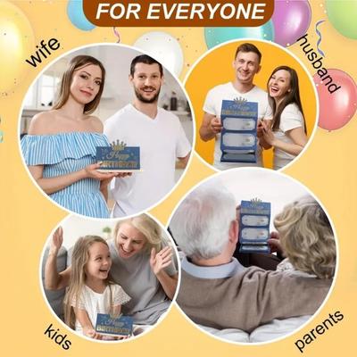 Юйшэн Конверт для денег на день рождения для наличных DIY Держатель для денег и органайзер для подарочных карт с 6 слотами Праздничные конверты для наличных сюрпризы Подарки для мужчин женщин