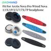 1 комплект сменных амбушюр и оголовья для наушников Arctis Nova Pro Wired Nova 1/1X/1P/3/5/7/7X/7P Подушечки для ушей из пены с эффектом памяти