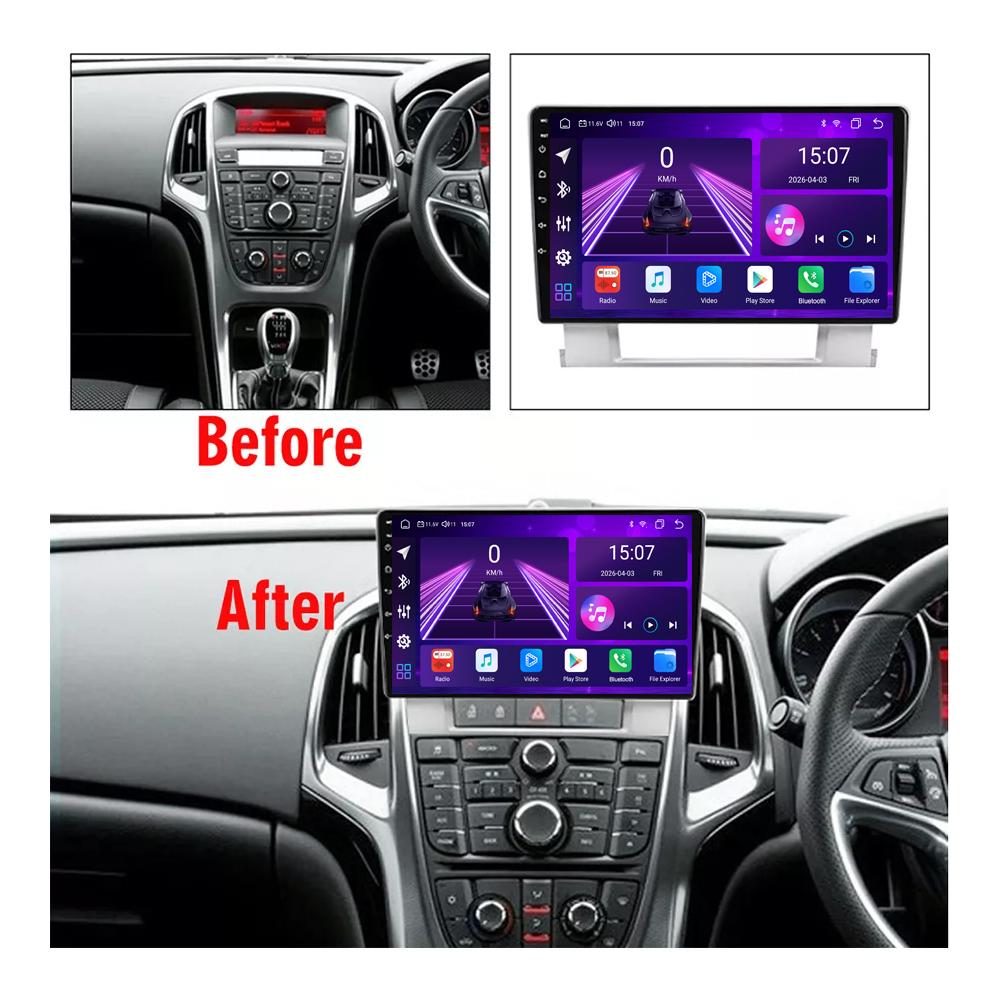 Автомобильная магнитола Android Car-Play Для Buick Excelle Opel Astra J 2009-2017 Мультимедийный плеер Головное устройство Стерео Навигация GPS BT WIFI, 8-ЯДЕРНЫЙ, 2+32 ГБ