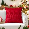 Christmas Tree Christmas Throw Pillow Cover 3D Reindeer Plush Pillow Cover  Home Decoration