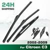 Для Citroen C3 2002-2009 2003 2004 2005 2006 2007 Щетка стеклоочистителя Передняя и задняя Щетки стеклоочистителя Лобовое стекло Стекло Окна Щетки 24"+18"+14
