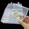 Transparent Plastic Storage Box Set, 7/13 Adjustable Rectangular Containers, Multi-Purpose Craft Organizer
