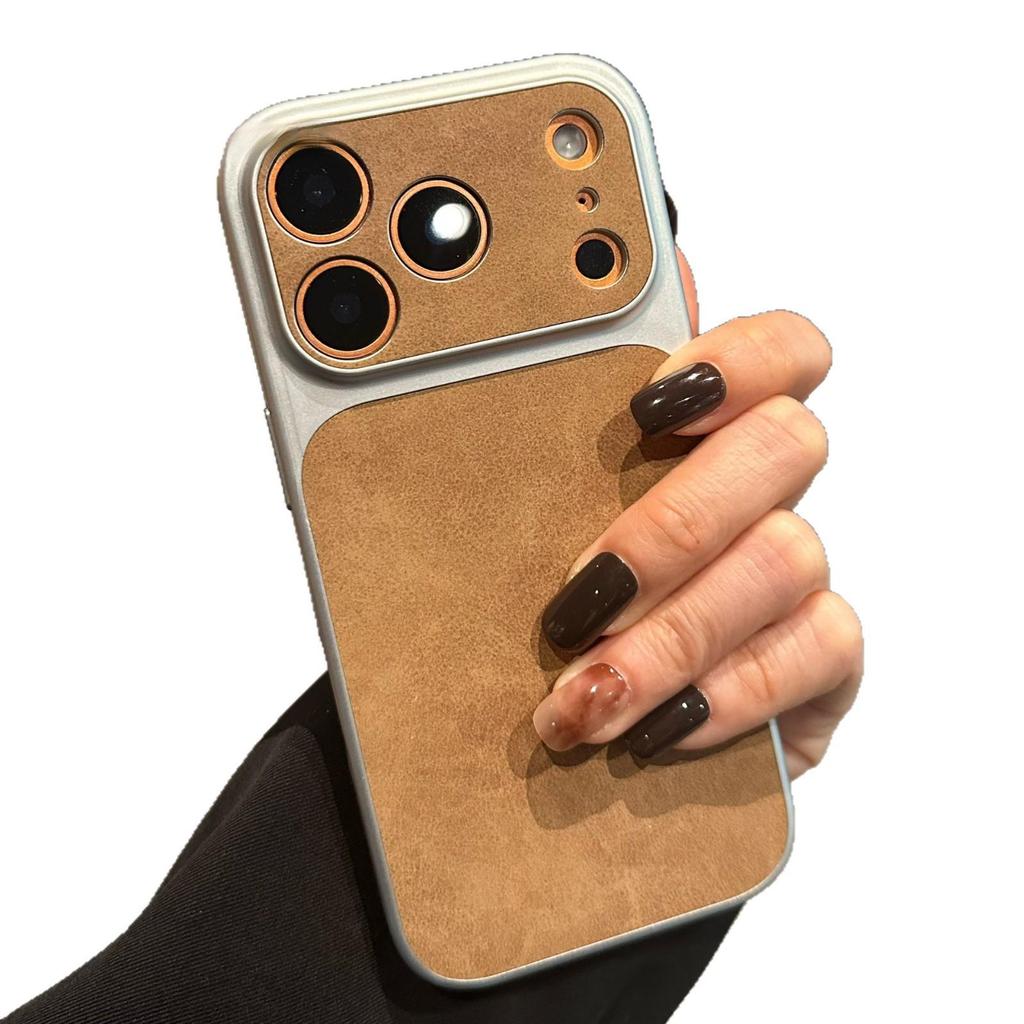 iPhone17PROMAX 17" Большой замшевый чехол для телефона: Подходит для Apple 16, Высококачественный дизайн с 15 отверстиями