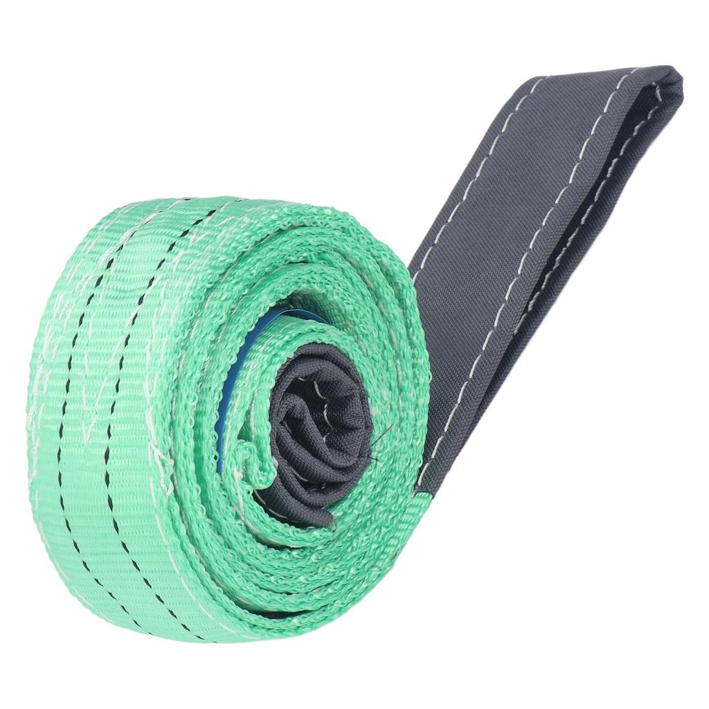 2T Плоский подъемный строп с петлями, полиэстеровый строп для промышленного крана, 2 метра