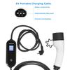 110 В/220 В Автомобильное портативное зарядное устройство для электромобилей ЖК-дисплей Зарядный кабель четвертой передачи 16A FCC UL EU Plug для электромобиля