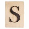Wooden Letter 14.8 X 10.5 Cm - S