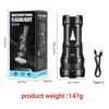 Powerful Flashlight With 7 Lamp Beads Super Tactical Light With COB Side Light Camping Lantern Rechargeable Led Flashlight Torch