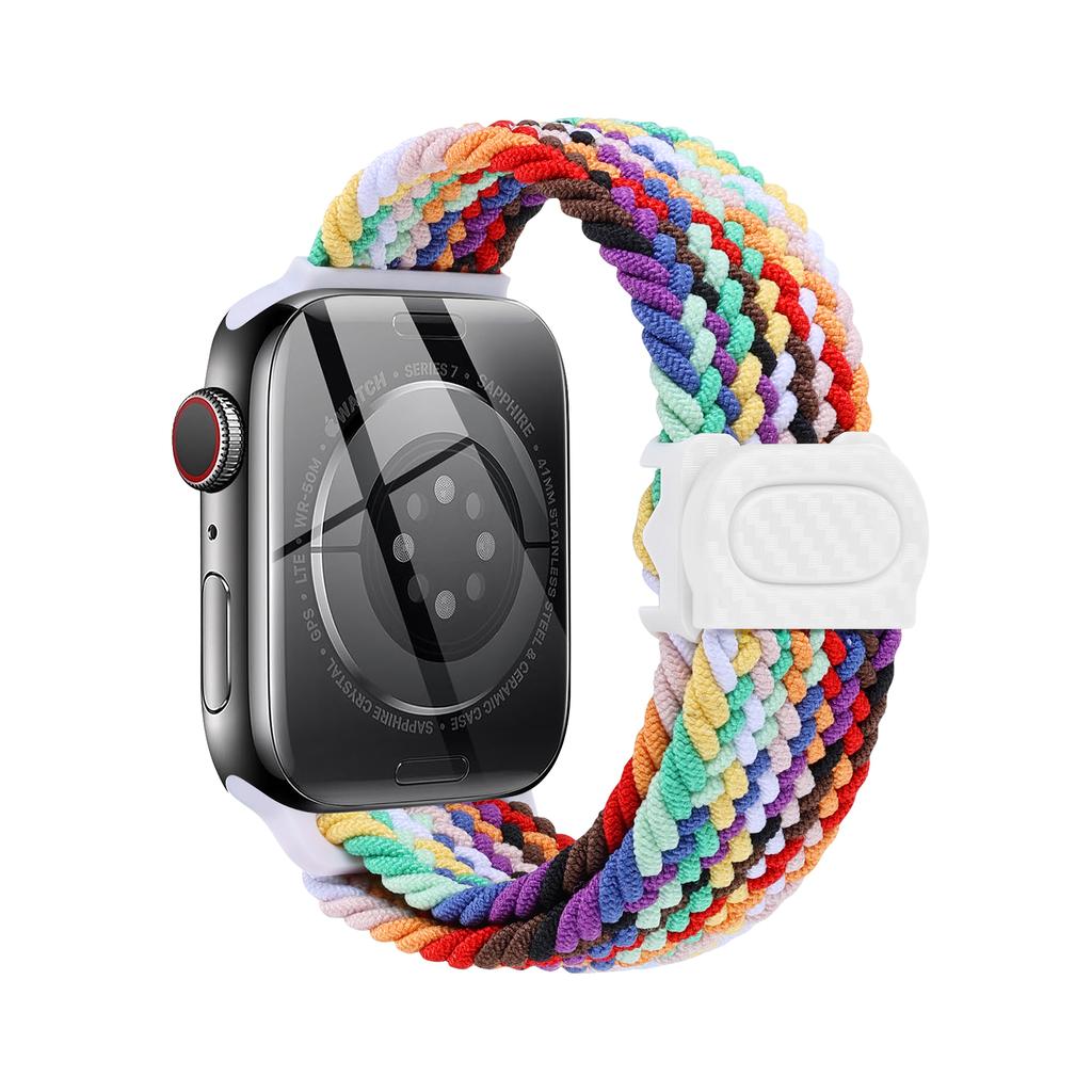 Плетеный ремешок для Apple Watch Series 10 9 8 7 6 5 4 se Ultra 2 49мм 46мм 42мм 44мм 40мм 45мм 41мм Correa Браслет Ремешки iWatch