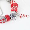 Рождественский красный эмалевый браслет-шарм с носками - Европейский и американский стиль