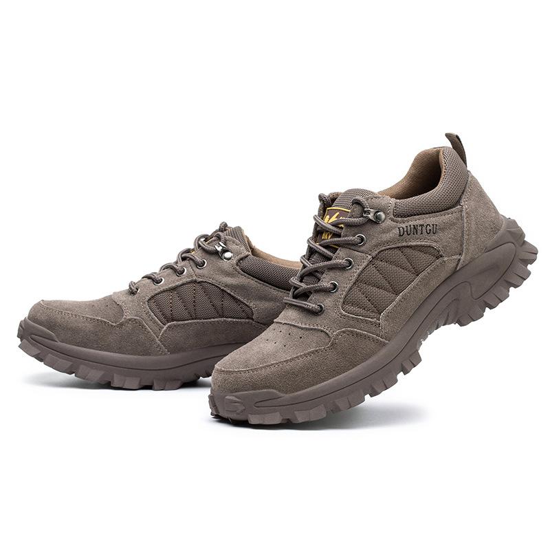Labor Protection Shoes Men's Four Seasons Breathable Type Anti-Smashing and Anti-Penetration Steel Toe Cap Soft Bottom Safety Shoes