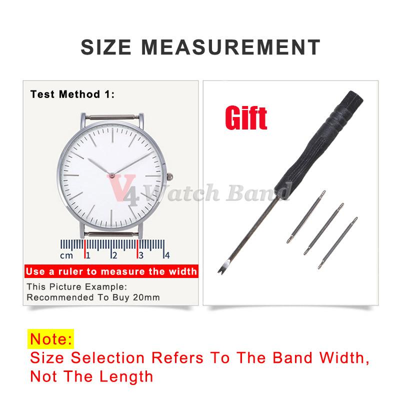 New Ribbed Nylon Watchband Nylon Watch Strap 18mm 20mm 22mm Watchband Accessories for Military Watch Band Bracelets