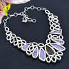 Purpurite, Amethyst Gemstone 925 Sterling Silver Jewelry Necklace 18" KG-1845