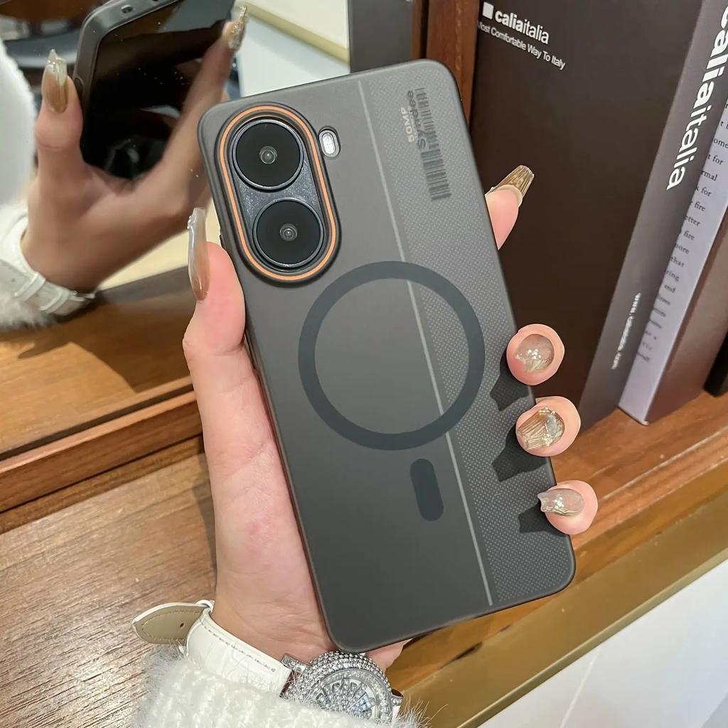 Прочный Чехол для Xiaomi POCO X8Pro Max F7 X7 M8 Pro Ultra Роскошный Матовый ПК с Поддержкой Magsafe Беспроводной Зарядки Задняя Крышка Ударопрочный Funda