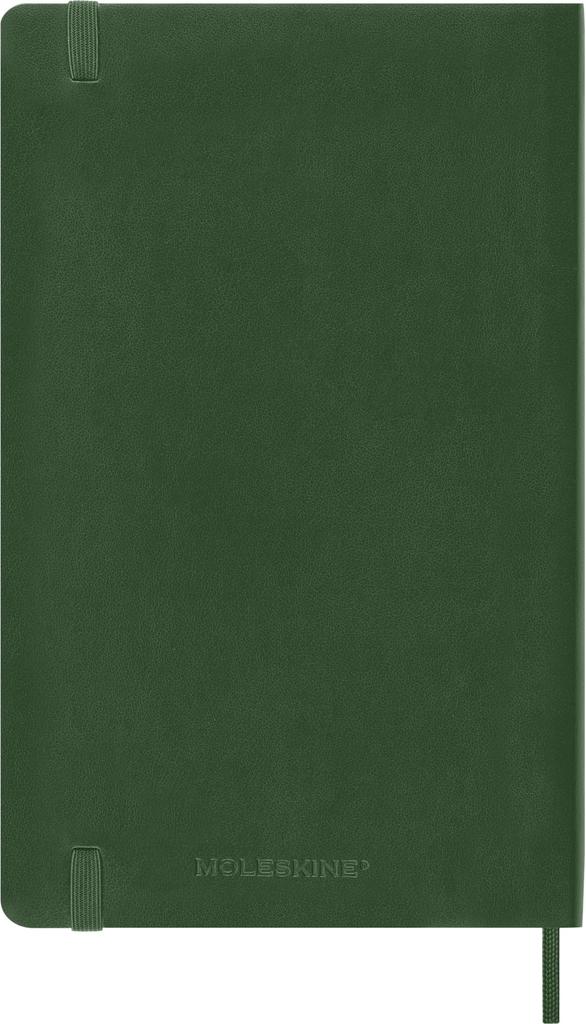 Moleskine 2026 Planner, 12-Month Daily Diary, January Start, Large Size (13cm x 21cm), Soft Cover, Myrtle Green, DSK1512DC3Y26